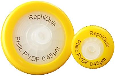PVDF Non-sterile Syringe Filter 32 mm diameter, 0.22 micron syringe filter (Pack of 100)