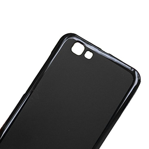 TBOC Pack  Funda de Gel TPU Negra   Protector Pantalla Vidrio Templado para ZTE Blade A610  5 0 Pulgadas   Funda de Silicona Ultrafina y Flexible  Protector de pantalla Resistente a Golpes  Ca  das y Ara  azos 