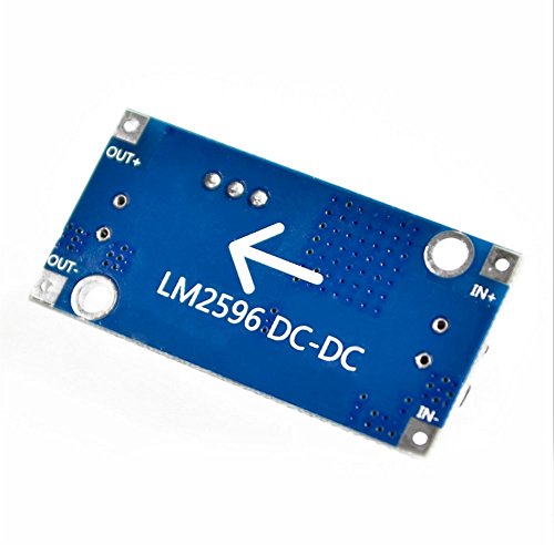 5x Demarkt Stromversorgungsmodul Power Module Einstellbare Buck-Modul Blau LM2596S-ADJ 1.5-35V 3A 43mmx21mmx14mm - 3