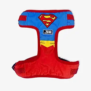 That Dog In Tuxedo Superman Dog Body Harness with Air Mesh (Red, Size S)