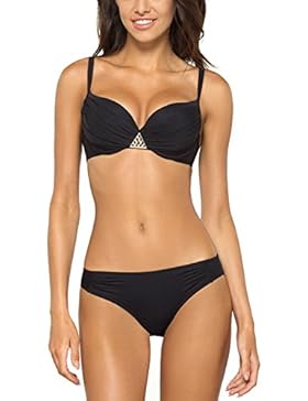 Lorin L2130/7 Bikini Due Pezzi Uniforme Liscio Monocolorato Coppe Imbotttite - Fabbricato In UE