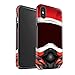 Price comparison product image Stuff4 Matte Tough Shock Proof Phone Case for Apple iPhone XS Max/Motocross/Red Design/Motorcycle Helmet Collection