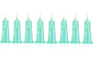 ANTONMOVE 100pcs Dispensing Accessories Stainless Steel Pipe Individually Wrapped Laboratory Supplies 32G 4MM 13MM 8MM (4MM, 32G)