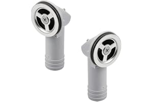 Pireunthera 2 PCS Sink Overflow Pipe Sink Overflow Head Kitchen Sink Accessories for Bathroom Kitchen Vanity Artistic Basin Sink Hole Drain Covers Tidy Insert Spares, Gray (joint6aie)