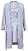 Happy Mama Women's Maternity Hospital Gown Robe Nightie Set Labour & Birth. 066p (Turquoise, UK 8/10)