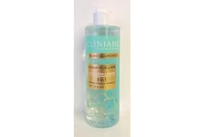 Clinians Acqua Micellare Viso-Occhi-Labbra 3in1 Deterge-Strucca-Rinfresca con Acido Ialuronico per Tutti i Tipi di Pelle, 400 ml
