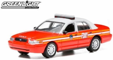 2011 Ford Crown Victoria Police Interceptor FDNY (Official Fire Department / City of New York) 2014 Greenlight Collectibles Limited Edition 1:43 Scale Die-Cast Vehicle by GREENLIGHT COLLECTIBLES