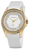 Orphelia Damen-Armbanduhr Dazzle Analog Quarz Kautschuk