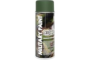 Deco Color 1 Stück 400ml Militär Army Militärlack Lackspray Nato Farbe wählbar (olive grün RAL 6003)