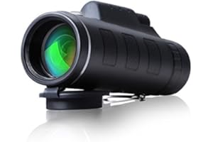 CompraFun Telescopio Monocular 12X40 con Enfoque Dual Zoom Óptico Impermeable Visión Partido Fútbol Pájaros Turismo Caza Senderismo Conciertos Viaje Navegación a Prueba de Nieble Día y Noche