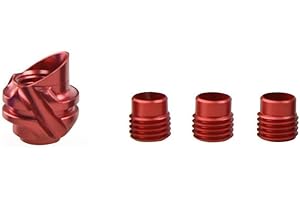 SHARROW Archery 45/37 Degree Compound Bow Peep Sight Aluminum Housing with 3 Size inner Core Aluminum Housing Aperture Kits