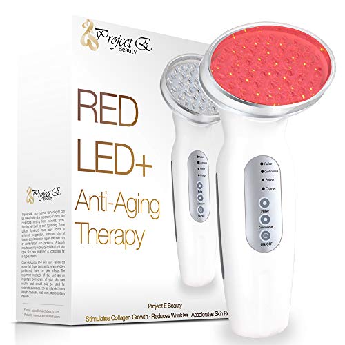 Project E Beauty Red Light LED Photon Therapy Anti Rides Collagène Boost peau Fermeté Lifting du visage Appareil Rechargeable Beauté