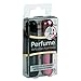PressIt Travel Size Perfume Atomiser Spray Bottle with Easy Refill, Black/Pink