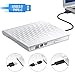 Produktbild Tragbares externes DVD/CD-Laufwerk, USB-C USB 3.0 Dual Port Slim Tragbarer externer CD-DVD-Brenner USB optische Laufwerke für Laptop/Macbook/Desktop/Win10/8/7