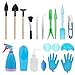 Produktbild Pannow 23 Stück Mini Garden Tools Set, Gartenarbeit Handwerkzeuge für Succulent Care oder Indoor Miniatur Fee Gartenpflege