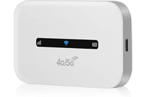 MAKDLY 4G Portable Wifi Travel Router,4G LTE WiFi Hotspot with SIM Card Slot,Pocket 4G Internet Hotspot Up To 10 Users for Travel Phone Computer Laptop,3000mAh Portable Travel Mobile WiFi