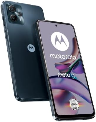 Motorola Moto G13 - Smartphone con schermo HD + 6,52'', fotocamera da 50 MP, 4/128 GB, 5000 mAh, Android 13, colore: carbone opaco, con custodia protettiva