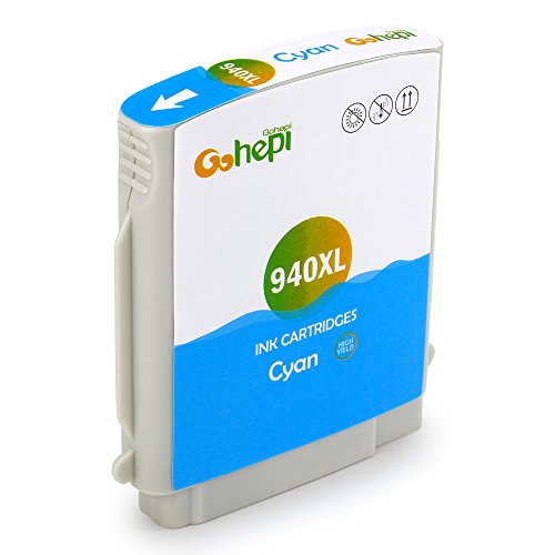 Gohepi 940XL Kompatibel für Druckerpatronen HP 940XL 940, 2 Schwarz/Blau/Rot/Gelb 5er-Pack Arbeiten mit HP Officejet Pro 8500 8500A Plus 8000 Patronen - 3