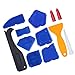 Produktbild JZZJ 12 Pieces Caulking Tool Kit Silicone Sealant Finishing Tool Grout Scraper Caulk Remover and Caulk Nozzle and Caulk Caps (Blue)