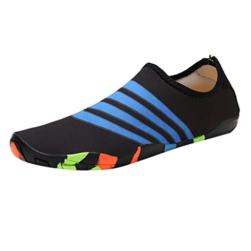Preisvergleich Produktbild Daysing Badeschuhe Surfschuhe Strandschuhe Barfussschuhe elastischer Stoff Farbabstimmung Streifen Schuhe für Damen Herren