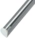 Produktbild tilldekor Beschwerungsleiste aus Aluminium für Flächenvorhänge, Silber, mit patentierter Klemmtechnik, 60 cm