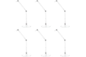 FINGERINSPIRE 6 Pz Supporti per Action Figure Supporto Trasparente per Modello di Bambola con Base Rotonda Da 5 cm Assemblaggio Supporto per Display per Action Figure Senza Artiglio Espositore