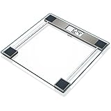 Beurer GS-11 - Báscula de baño de Vidrio, pantalla LCD, 150 kg / 100 gr, color transparente