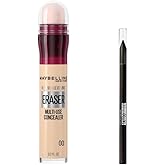 Maybelline New York Instant Anti Age Eraser Kapatıcı 00 Ivory &amp; Mini Tattoo Liner Gel Pencil Makyaj Seti