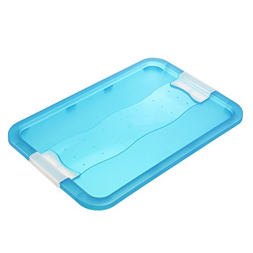 OKT 10943632000 Kristallbox mit Rollen 52 L, blau / transparent - 7