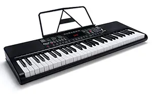 JUAREZ Octav JRK660 61-Key Electronic Teaching Keyboard Piano with LED Display | Adapter | Key Note Stickers |Music Sheet Stand| 200 Rhythms | 200 Timbres |40 Demos|USB Output|8 Percussions, [NO MIC]