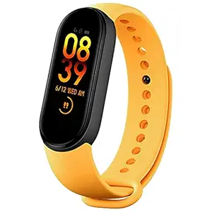 Tokdis Smart Band 2.3  Fitness Band, 1.1-inch Color Display, USB Charging, 3 Days Battery Life, Activity Tracker, Men's and Women's Health Tracking, Yellow Strap