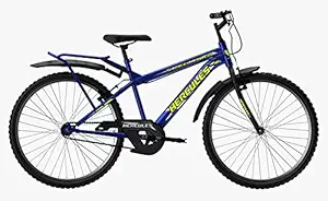 Hercules Street Rider 26T Inches Bicycle Single Speed Carrier Cycle Mountain Bike Ranger Blue, Boys Men Women, Suitable for 13+ Years