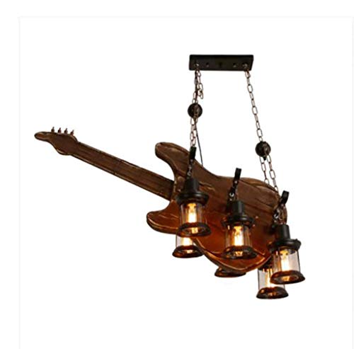 Preisvergleich Produktbild Light Wohnzimmerlüster-Caférestaurant des Retro- industriellen Windes der Leuchterstange heißes Topfrestaurant-Gitarrenlicht Hell