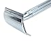 FOONEE Double Edge Blade Razor Shaver W Nonslip Metal Handle,Silver
