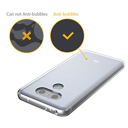 LG G6 Hülle Case, Elekin LG G6 Case silikon Hülle Crystal Clear Premium Durchsichtig Handyhülle Backcover Durchsichtig hülle Transparent Case Schutzhüllen TPU Case für LG G6 - 6