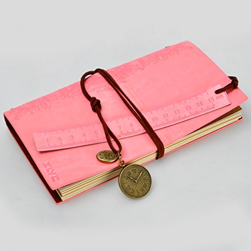 Cuaderno dise o vintage hecho a mano p ginas en blanco con cord n ideal
para diario agenda etc color rosa