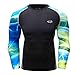 Produktbild serliyHerren Fitness Shirt Rundhals-Ausschnitt Slim Fit | Langarm Männer Trainingsshirt Top Rundkragen | Sport Sweatshirt - für Bodybuilding Training