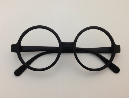JERAZ T145 Brille mit dickem Rand ohne Glas Nerd Streberbrille Brille intellektuell