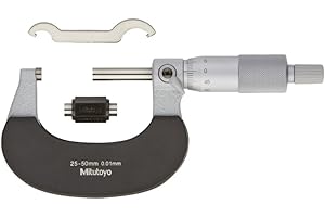 MITUTOYO Bügelmessschraube mit Einstellmaß DIN 863/1 Messbereich 25-50 mm, 1 Stück, 102-302