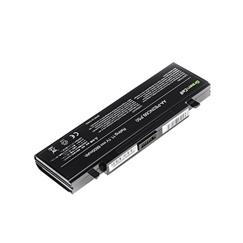 Green Cell® Extended Serie AA-PB2NC6B AA-PB2NX6W AA-PB4NC6B Laptop Akku für Samsung R60 R61 R70 R505 R509 R510 R560 R610 R700 R710 (9 Zellen 6600mAh 11.1V Schwarz) - 4