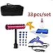 Produktbild 33 Stück/Set Auto Dent Abzieher Tool Kit, Paintless Auto Dent Repair Puller T Bar Gleithammer, Beule Lifter + 12V 20W Klebepistole + 18 Registerkarten + 8 Klebestifte + Werkzeugtasche