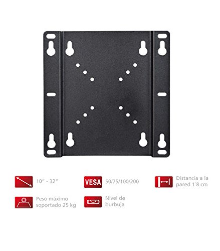 SOPORTE TV PARED FONESTAR STV-686N 10"-32" 25KG MAX