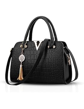 NICOLE&DORIS Mode Frauen Handtaschen Umhängetasche Damenhandtaschen Henkeltaschen Schultertaschen Shopper PU