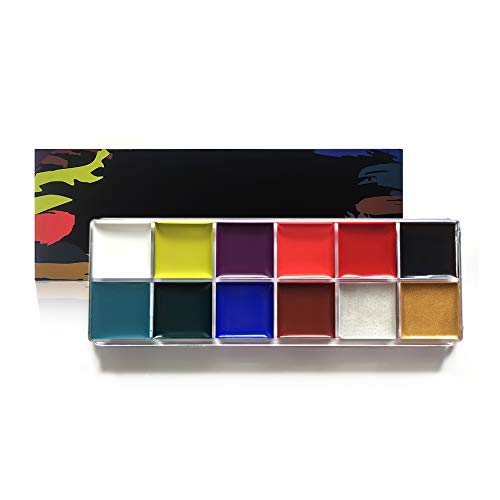 DE'LANCI Kids Makeup: Maquillage professionnel pour enfants et adultes, effets spéciaux sur les scènes de Halloween et le body painting, et aspect spectaculaire - non toxique, hypoallergénique