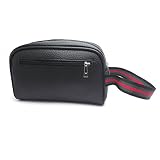 Medida única: 20 x 12 x 7 cm MYB Bolso de asas en cuero sintético - para hombres y mujeres - múltiples colores (Negro2)