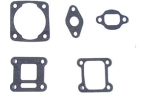 RASANT VERSAND Pocketbike Pocket Bike - Mini Cross Zylinderdichtung Zylinderfussdichtung Auspuffdichtung Vergaserflansch 5er Set Dichtung Zylinder Kinder Motorrad 49ccm Dirtbike Cross Benzin Scooter