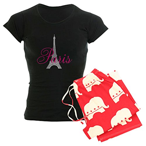 CafePress I Love Paris Women's Dark Pajamas Women's PJs