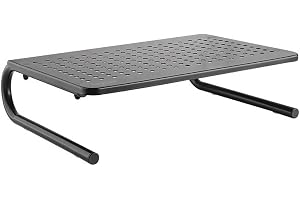 LogiLink TV-monitorhöjning av stål, max. belastning 20 kg, med perforerad platta för att öka luftcirkulationen, längd = 37 cm