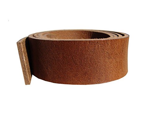 Wasserbüffel Lederriemen 'Virginia', Büffelleder mit tollem Antik Glanz, ca. 3,6mm, Farbe:cognac, Breite:4cm breit