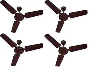 Usha 900MM Swift W/O REG BR CF 900 mm 3 Blade Ceiling Fan (Brown, Pack of 4)